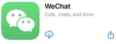 在 App Store 或 Google Play 下载微信
